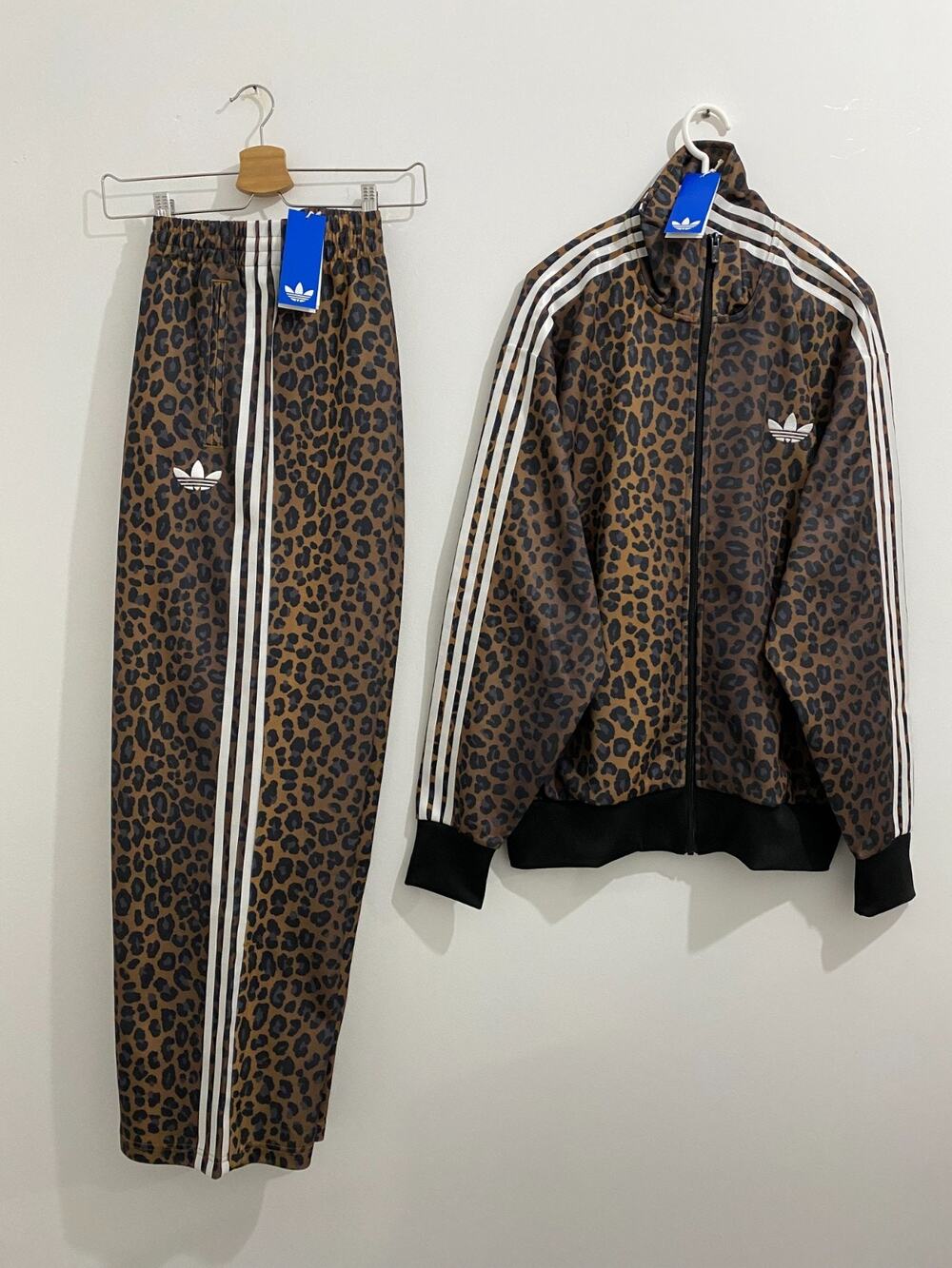 Men's Adidas Originals Classics Firebird Loose Tracksuit Leopard Size 2XL